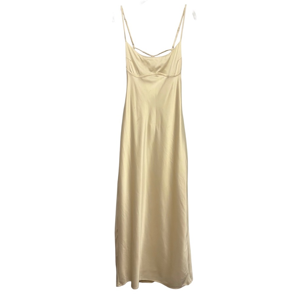 Princess Polly Cream Slip Maxi Dress